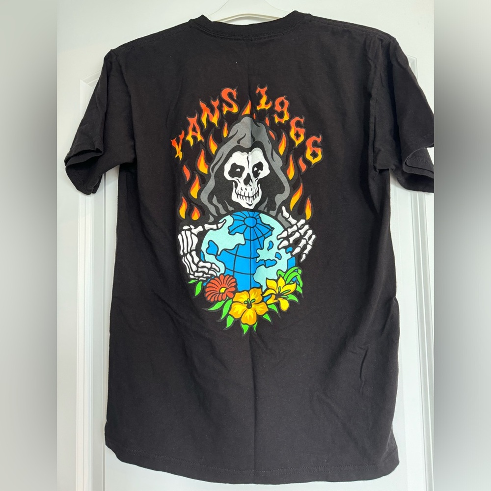Vans Tee, Skeleton/Fire